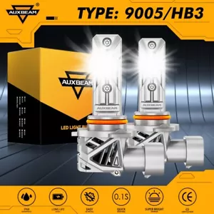 AUXBEAM 9005 HB3 LED Headlight Bulbs High or Low Beam Kit Bright Plug&Play 120W - Picture 1 of 13