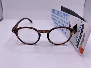 Foster Grant Blue Light Parker Tortoise Readers Round Reading Glasses +2.50 New