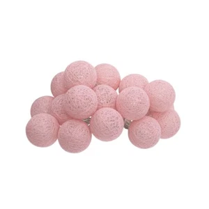 Lichtgirlande Lichterkette Innen Lampion Girlande batteriebetrieben 16 LED Rosa - Bild 1 von 3