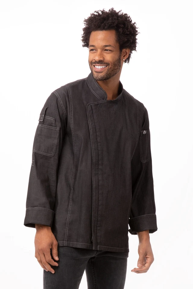 Chef Works Mens Gramercy Denim Chef Coat (EXDZ001) - Image 1 of 1