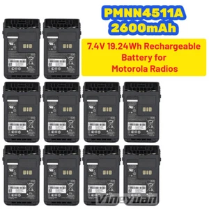 100PC 2600mAh PMNN4511A Akumulator do Motorola DP3441 DP3661 XiRE8668 - Zdjęcie 1 z 12