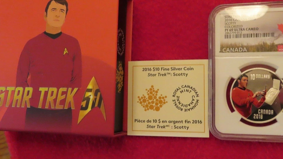 2016 Canada $10 Star Trek 50th Ann. Scotty 1/2 oz Silver Coin - NGC PF 69 UCAM - Image 1 of 1