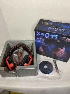 Gaming Headset Headphones Sades SA-906i WCG 2013 Game Festival - Picture 1 of 10