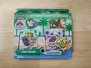 Pokemon 2017 World Championships Deck Kabu Fukase Samurai Sniper Set New Sealed - Picture 1 of 2