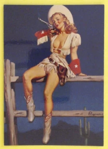 Gil Elvgren's Calendar Pinups 2 1994 - #16 Aiming to Please - Picture 1 of 2
