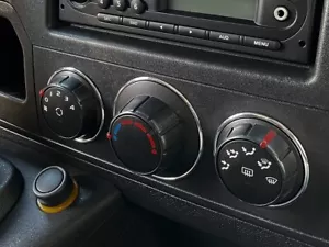 Para Renault Master 2010- Aluminio Pulido Calefactor Salpicadero Anillos Envolventes x3 - Imagen 1 de 14