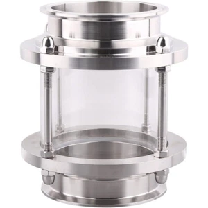 Stainless Steel 304 Tri Clover 4" inch Inline Sight Glass Spirits Home Brew - Bild 1 von 8