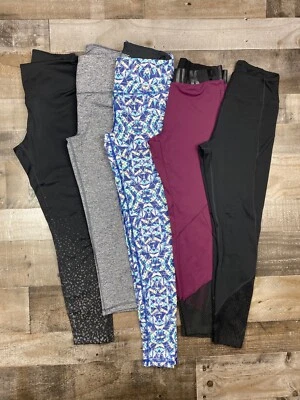 Victorias Secret ROSA Lote de 5 Leggings Mujer Entrenamiento Atlético Gimnasio Talla Pequeña Foto 1 de 4