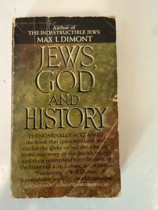 Jews, God and History - Max I. Dimont 1962 Paperback Jewish History Classic - Picture 1 of 4