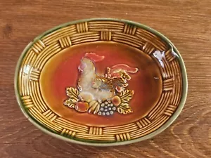 Plato de baratija jabón gallo cerámica vintage otoño cosecha otoño decoración pollo - Imagen 1 de 9