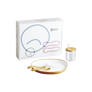 ¡Agotado de stock! Kinto BONBO 4 Piezas Set de Comedor para Bebés y Niños Amarillo - Imagen 1 de 6