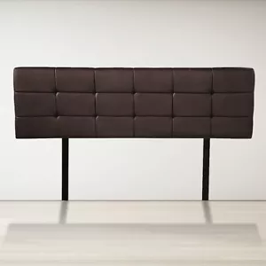 PU Leather Queen Bed Deluxe Headboard Bedhead Bedroom Furniture - Brown - Picture 1 of 7