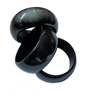 Anillo de servilleta para servilletas de tela de cuerno real, cuerno natural, mesa cubierta - Imagen 1 de 1