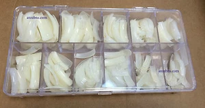 440 Pcs French Acrylic False Fake Nail Art Fingernail Full Tips Box New - Picture 1 of 1