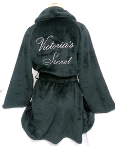 Victorias Secret LOGO MONOGRAM Cozy Short Robe SUPER PLUSH & SOFT NWT XS / S - Picture 1 of 10