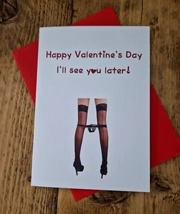 FUNNY RUDE VALENTINE'S DAY CARD - FUNNY VALENTINE'S DAY CARD - FUNNY RUDE CARDS - Picture 1 of 1