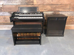 Hammond A-100 Organ Leslie Black Rare Vintage Keyboard Tube Analog A100 Electric