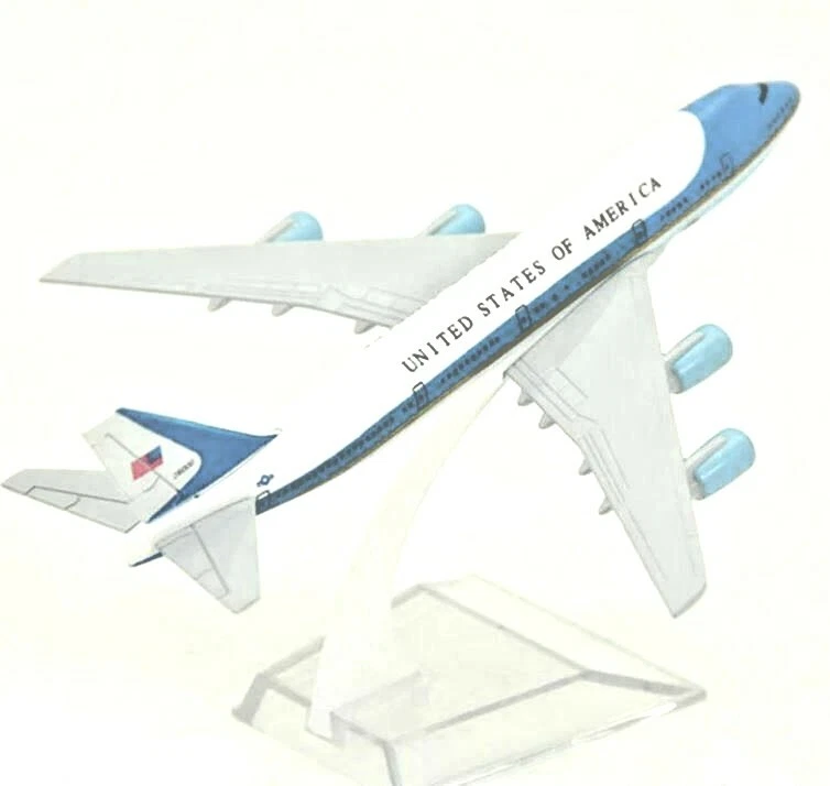 Modellino metallo pressofuso aereo collezione Air Force One Boeing 747 USA  - Immagine 1 di 4