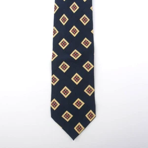 Georgio Armani Men's 100% Silk Neck Tie Geometric Design 56 x 4 Made In Italy - Picture 1 of 5