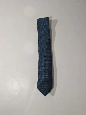NEW- Mens Hart Schaffner Marx Neck Tie Silk Blend Teal MSRP: $90 - Image 1 of 4