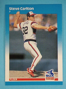 1987 Fleer Glossy Steve Carlton Chicago White Sox #490 ⚾