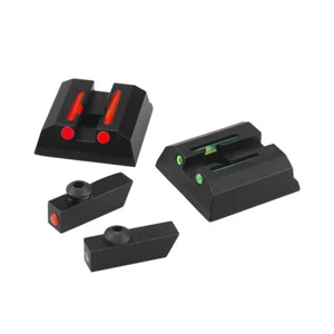 Aluminum 3 Dot Optic Fiber Metal Sights for Taurus G2C G2S G3 PT111 PT140 G2 - Picture 1 of 10