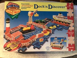 Melissa and Doug Wooden Dock'n Discover Puzzle World - 61 Pcs New In Box GM-36 - Picture 1 of 2