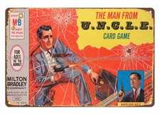wall decor 1965 The Man from U.N.C.L.E. Napoleon Solo Card Game metal tin sign