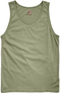 OD GREEN OLIVE DRAB ROTHCO 6701 MENS TANK TOPS ARMY CAMO GREEN T-SHIRT S TO 3X - Picture 1 of 1