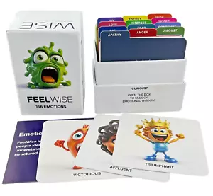 Feelwise Emotional Wisdom Card Deck 156 Illustrated Cards Emotional Intelligence - Picture 1 of 8