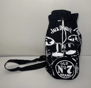 JACK DANIELS ALTE NR. 7 MARKEN KORDELZUG SCHWARZ MIT GURT FLASCHENTASCHE 11" P - Bild 1 von 5