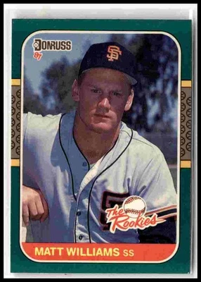 1987 Donruss The Rookies #45 Matt Williams RC - Image 1 of 2
