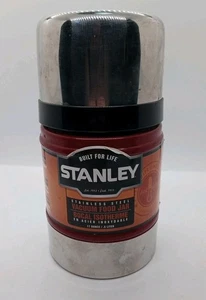 Stanley Thermoskanne Vakuumflasche 17 Unzen Weite Öffnung Rot Edelstahl Suppe Kaffee Mittagessen - Bild 1 von 6
