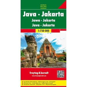 Indonesia: Java & Jakata Road and Street Map driving, planning, tourist info - Imagen 1 de 4