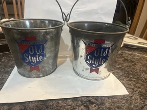 Cubos de cerveza de metal vintage Heileman’s ligeros estilo antiguo - Imagen 1 de 7