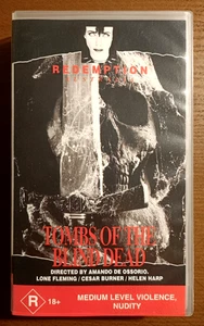 Tombs of the Blind Dead (1971) - 1995 Australian VHS Tape / Redemption - Picture 1 of 4