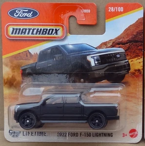 Matchbox 2025 - 2022 Ford F-150 Lightning pickup - satin matt black - Picture 1 of 2