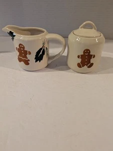 The Cook's Bazaar Gourmet Collection Gingerbread And Holly Cream And Sugar - Picture 1 of 12