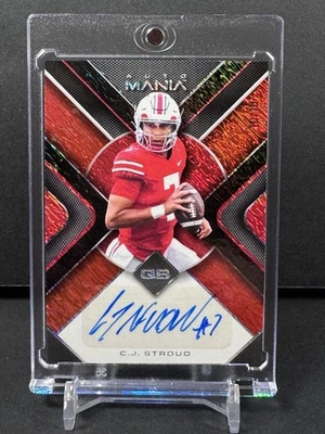 2022 Wild Card Automania CJ Stroud Tri Sparkle Auto 10/10 Ohio State Houston - Image 1 of 3