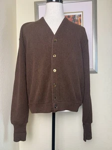 True Vintage Robert Bruce x Arnold Palmer Alpaka Wollmischung Pullover | Braun | L - Bild 1 von 14