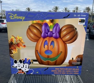 Disney Costco Minnie Pumpkin Light Up Music Jack O Lantern Halloween SHIPS TODAY - Picture 1 of 3