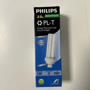 Philips 32W PL-T 4-Pin Compact Fluorescent Lamp GX24q-3 – Warm White 3500K CFL B - Picture 1 of 7