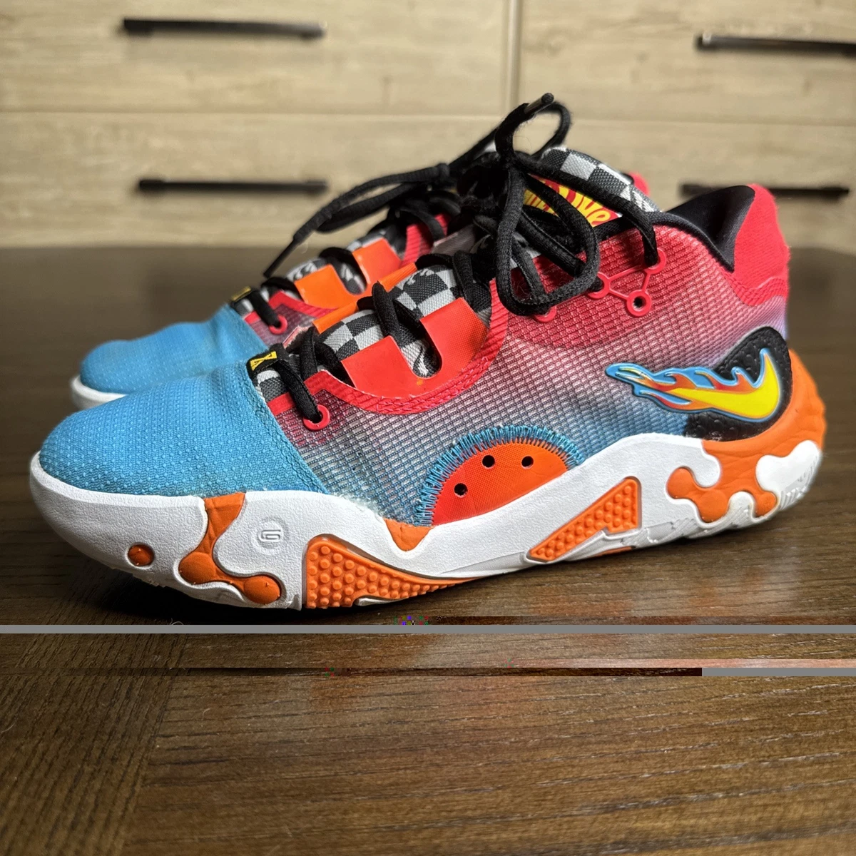 Las mejores ofertas en Nike PG 6 x Hot Wheels Blue/Orange/Red 2022