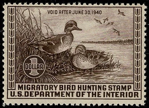 US Duck Stamp Scott #RW6 VF MNH - Picture 1 of 2