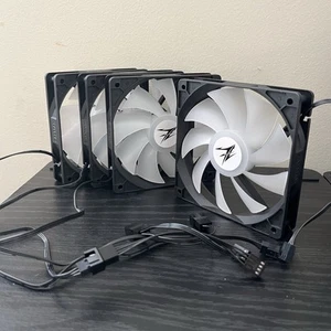 Zalman ZA1225DSL 120mm RGB PC Case Fans (4-Pack)/ Non-Addressable/ Quiet Cooling - Picture 1 of 5
