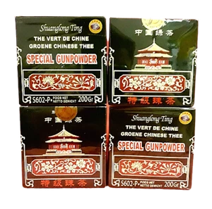 4 x 200 g Spezial Gunpowder Grüner Tee Grün lose Grüntee Green Tea - Bild 1 von 1