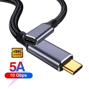 3.1 Gen2 Datenleitung USB-C-Verlängerung kabel PD 100W For Laptop Mobile Phone - Photo 1/14