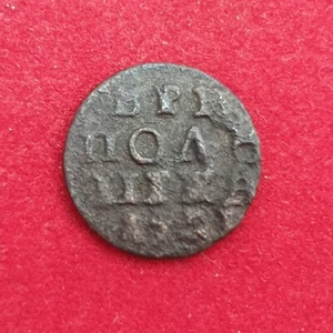 RUSSIA polushka 1721 Piter I - Picture 1 of 2