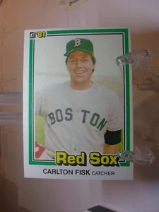 1981 Donruss Baseball Card  #335 - Carlton Fisk - Boston Red Sox   (98273) - Picture 1 of 2