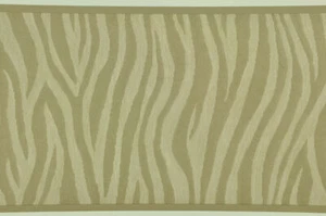 Wallpaper Border shiny beige zebra prints US004104B - Picture 1 of 2